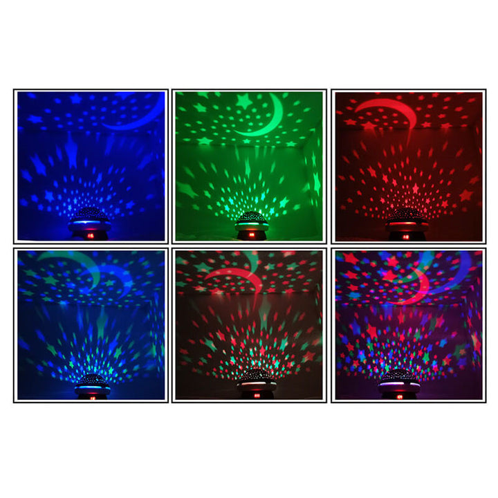 Moderna Creativa Estrella de Champiñón Luz de Proyección ABS Luz Nocturna 