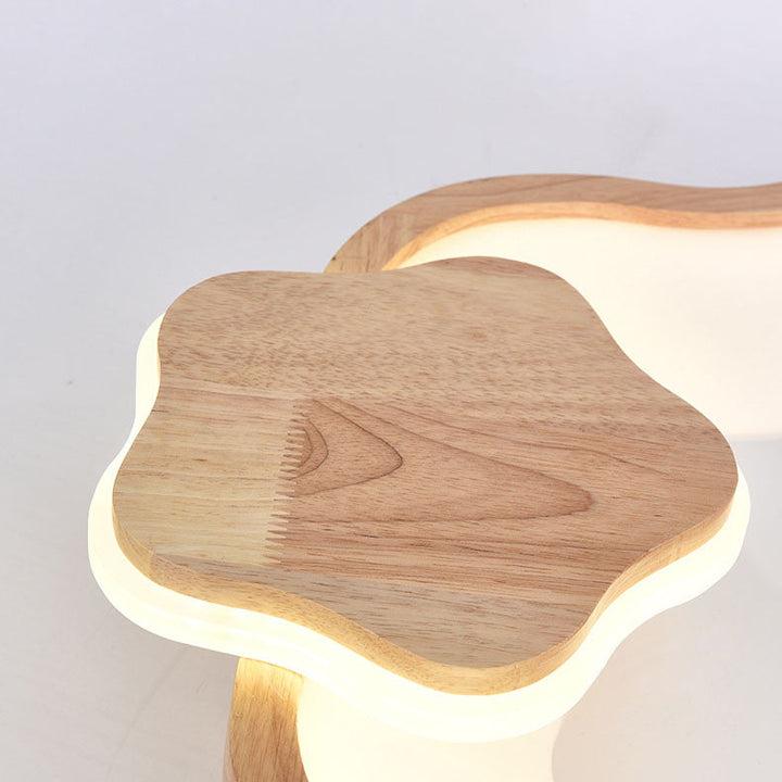 Moderne kreative Pentagramm-Rundholz-LED-Unterputzbeleuchtung aus Acryl für Kinder