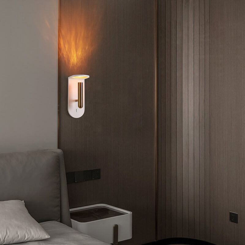 Industrielle kreative Flammen-Licht-Schatten-drehbare justierbare LED-Wand-Leuchter-Lampe 
