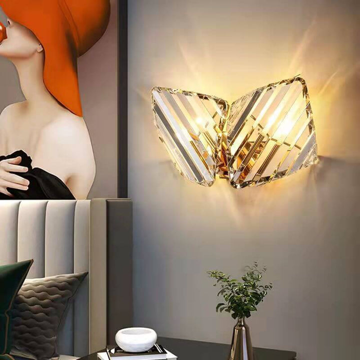 Modernes Licht Luxus Kristall Dreieck Geometrie 1/2/3 Licht Wandleuchte Lampe 