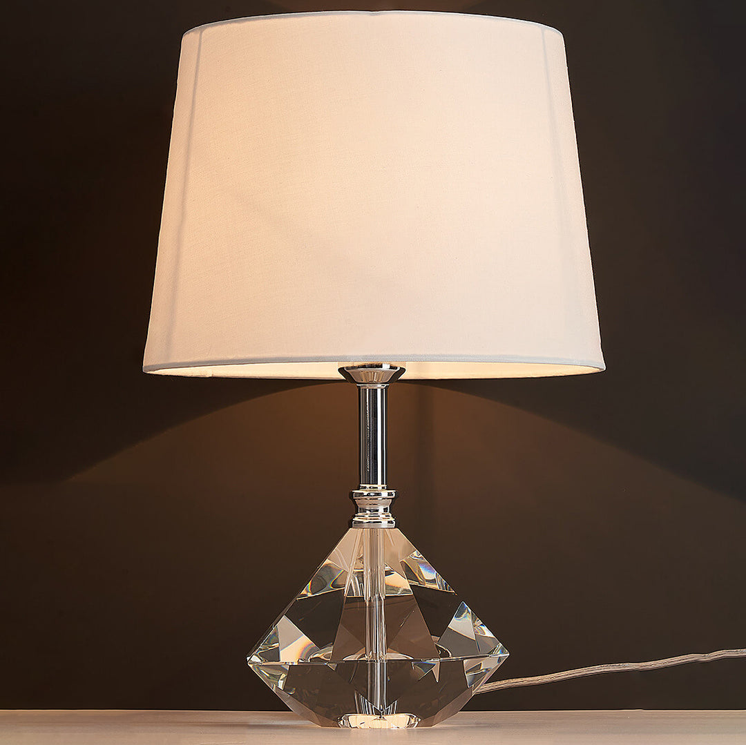 Modern Light Luxury Creative Crystal Fabric 1-Light Table Lamp