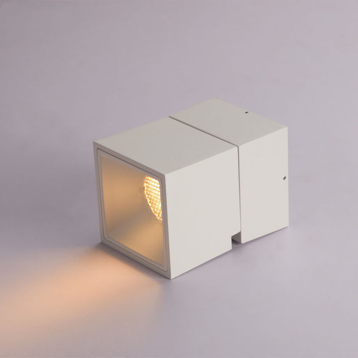 Luz LED montada al ras semi-plegable moderna en blanco y negro puro 