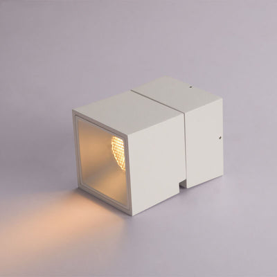 Modern Pure Black White Foldable LED Semi-Flush Mount Light