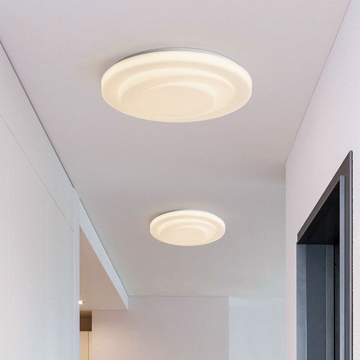 Moderne, minimalistische LED-Deckenleuchte aus PE-Swirl-Rundeisen aus Eisen 