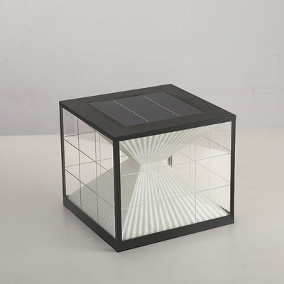 Modernes kreatives Sanduhr-rechteckiges Acryl-Edelstahl-im Freien wasserdichtes Tür-Pfosten-Licht 