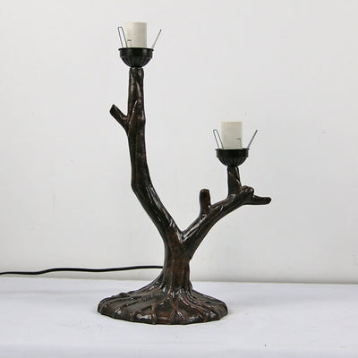 Tiffany Creative Bird Branch Design 2-Light Table Lamp