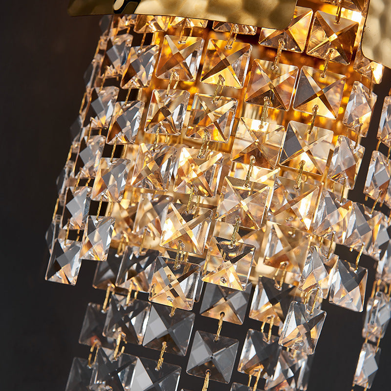 European Light Luxury Crystal 1-Light Wandleuchte 