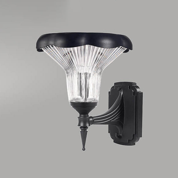ضوء حديقة مشهد مقاوم للماء LED PC ألمنيوم زهرة مستديرة عتيقة للطاقة الشمسية في الهواء الطلق 