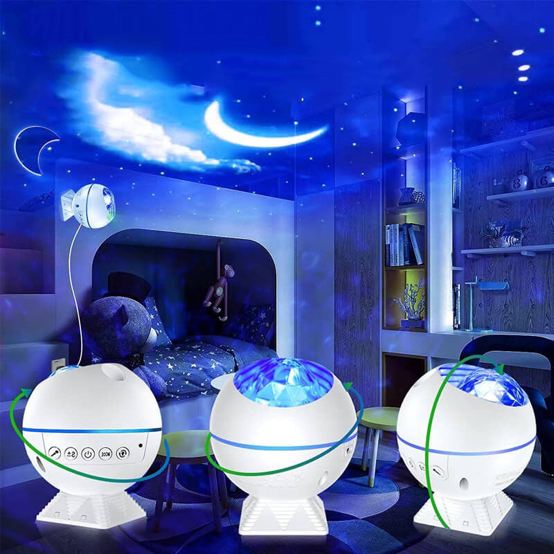 Lampe LED moderne en plastique à sept couleurs, Projection d&