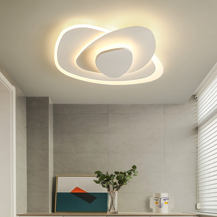Nordische einfache geometrische Schmiedeeisen Acryl LED Unterputz Deckenleuchte 