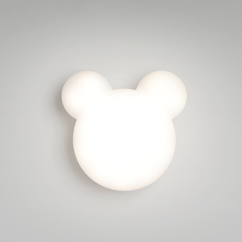 Cartoon Minimalist Bear Shape LED Wall Sconce Lamp