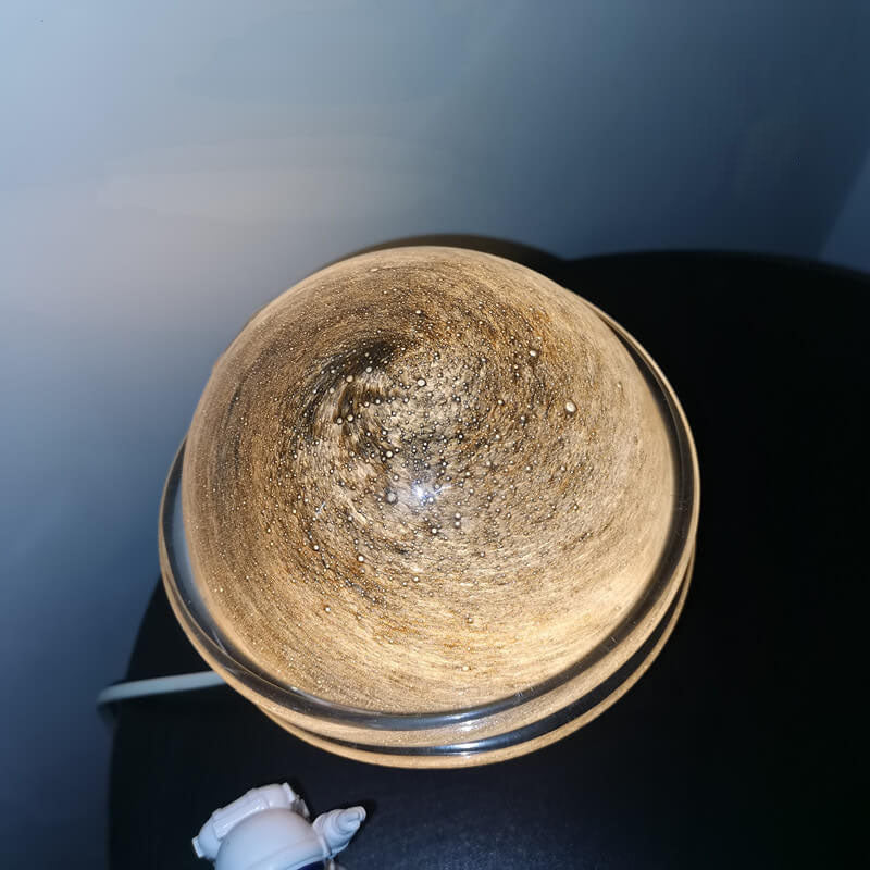 Lámpara de Mesa USB de 1 Luz con Bola de Océano Estrellado Creativa Moderna 