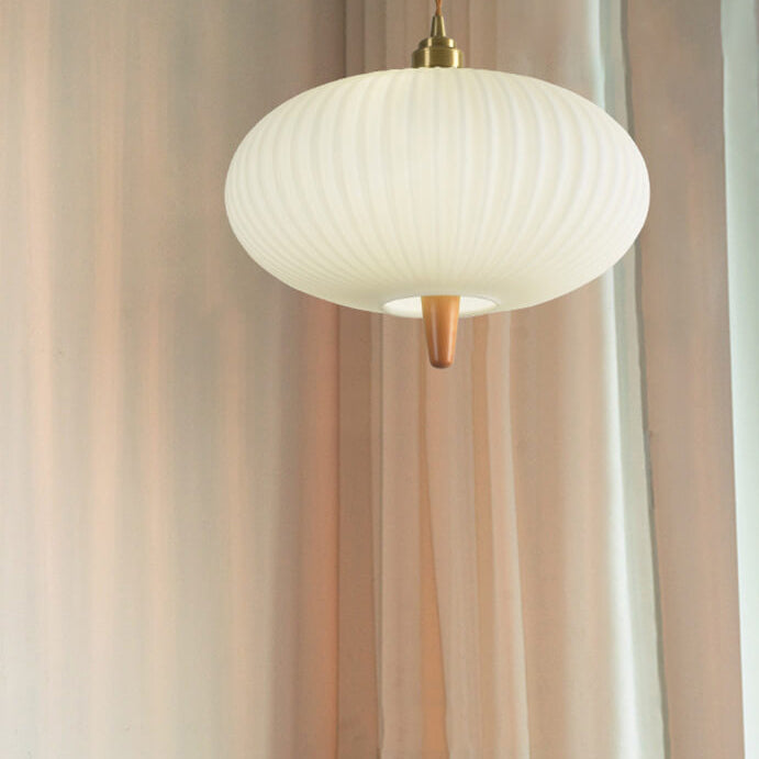 Japanese Style Retro Glass Ball 2-Light Pendant Light