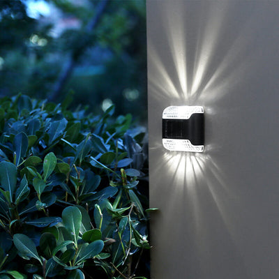 Outdoor Garden Patio Solar LED Wall Sconce Lamp