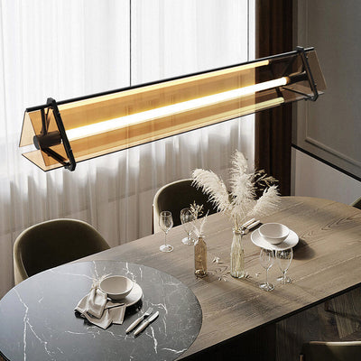 Modern Glass Creative Three-dimensional Triangle Geometric Design 1-Light  Chandelier