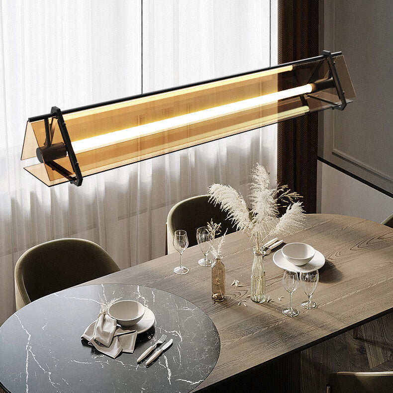 Modern Glass Creative Three-dimensional Triangle Geometric Design 1-Light  Chandelier