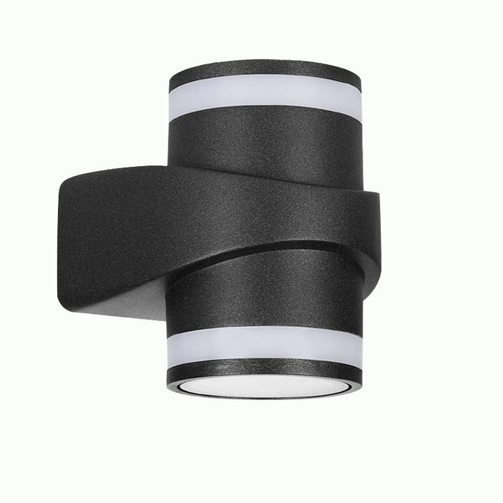Applique Murale de Jardin Extérieure Étanche à LED en Aluminium Die-Cast Cylindrique Moderne 