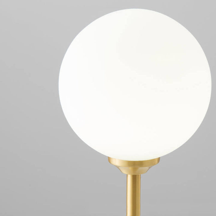 Modern Simple Spherical Milky White Lampshade 1-Light Table Lamp