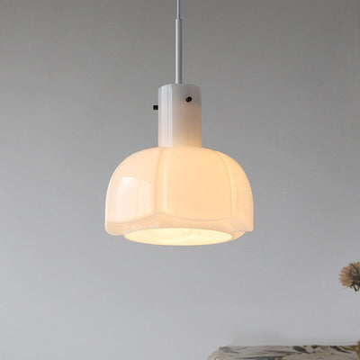 Vintage Glass Bud Design 1-Light Pendant Light