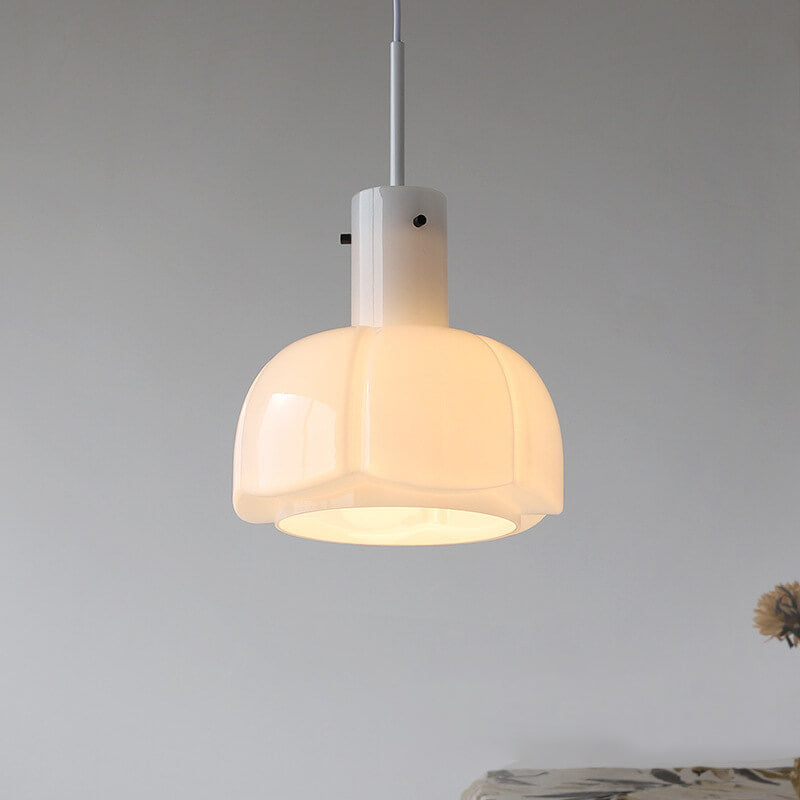 Vintage Glass Bud Design 1-Light Pendant Light