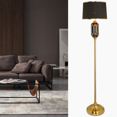 Modern Vertical Ceramic 1-Light Standing Floor Lamp