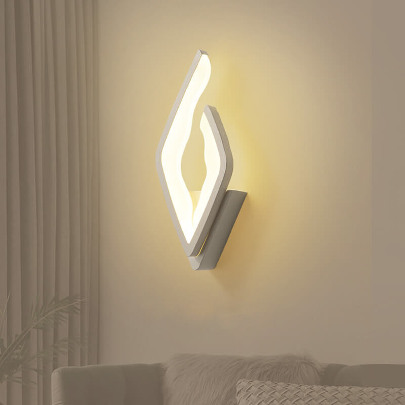 Modern Acrylic Creative Flame Design LED Wall Sconce Lamp