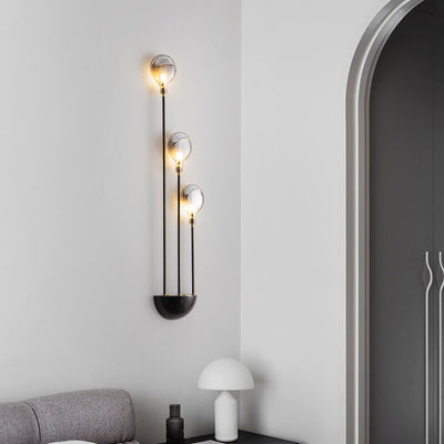 Nordic Minimalist Creativity 3-Light Wall Sconce Lamp