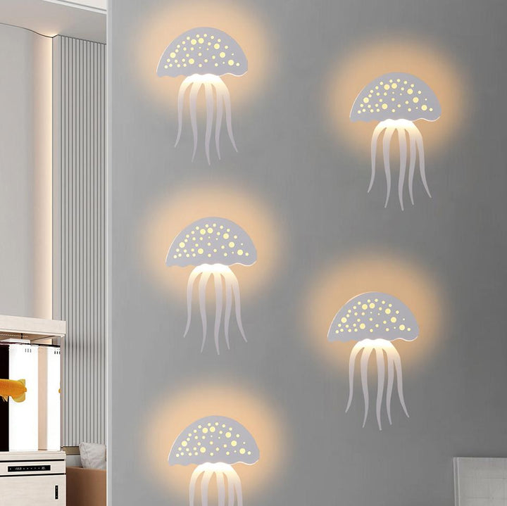 Modern Creative 1-Light LED Jellyfish Wall Lamp