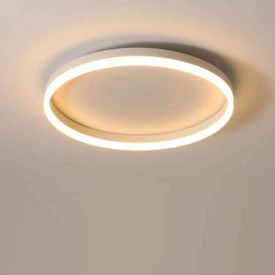 Nordic Minimalist Circle Ring Iron Acrylic LED Flush Mount Ceiling Light