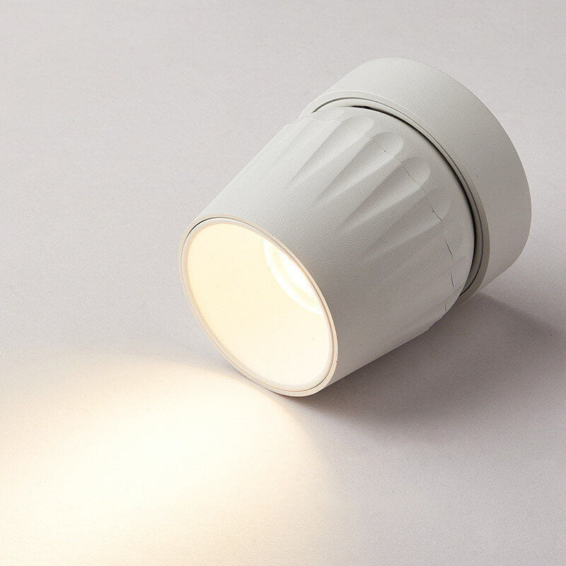 Modern Minimalist Aluminum Adjustable Angle LED Spotlight Semi-Flush M ...