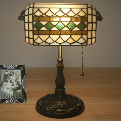 European Vintage Tiffany 1-Light Table Lamp