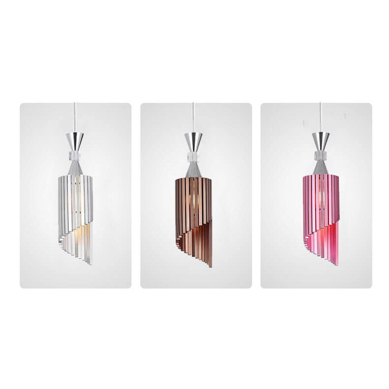 Nordisches Licht Luxus Minimalistisches Einfarbiges Aluminium 1-Licht Pendelleuchte 