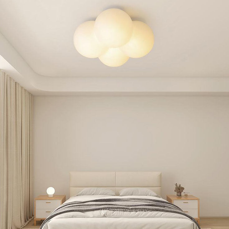 Modern Minimalist Flower Bubble LED Kids Flush Mount Ceiling Light