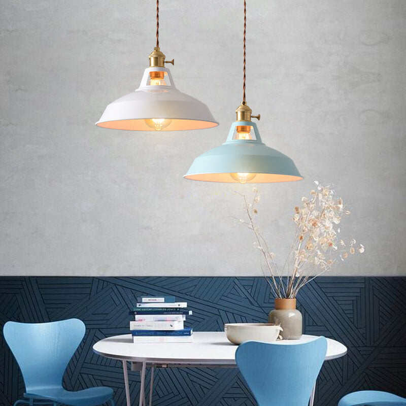 Modern Minimalist Macaroon Iron 1-Light Pendant Light