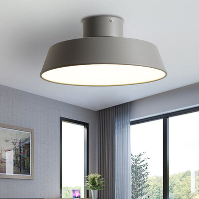 ضوء السقف المثبت بدقة LED من الألومنيوم بتصميم نوردك مينيمالي مستدير 
