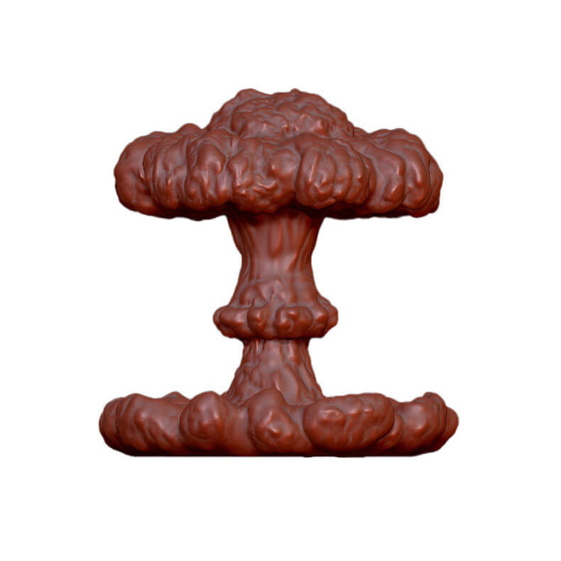 Creative Resin Nuclear Explosion Mushroom Cloud Design LED Night Light Table Lamp