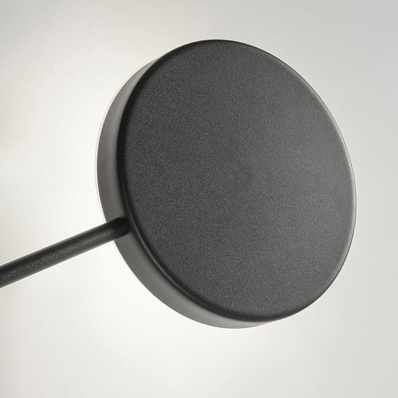 Moderne Mid-Century Eisen Dreieck Rahmen Acryl Disc LED Wand Leuchte Lampe Für Schlafzimmer 