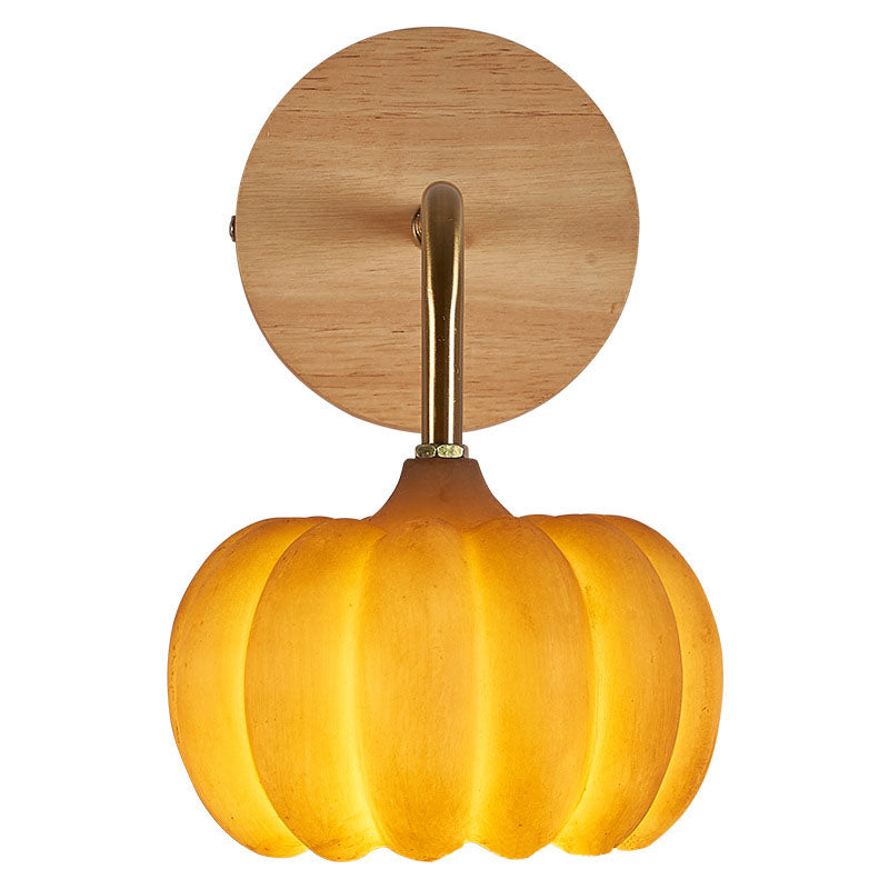 Modern Creative Pumpkin Aluminum 1-Light Wall Sconce Lamp