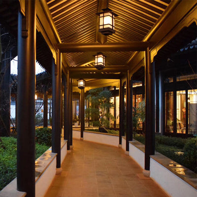 Neues chinesisches Antiquitätenpavillon-Design 1-Licht Pendelleuchte 
