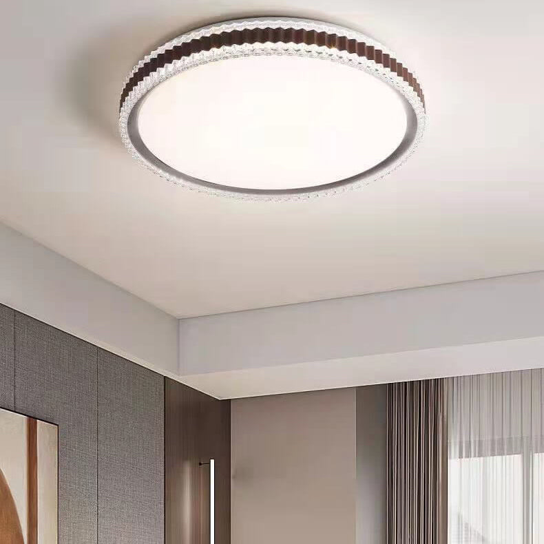 Nordic Light Luxury Round Simple LED Flush Mount Light