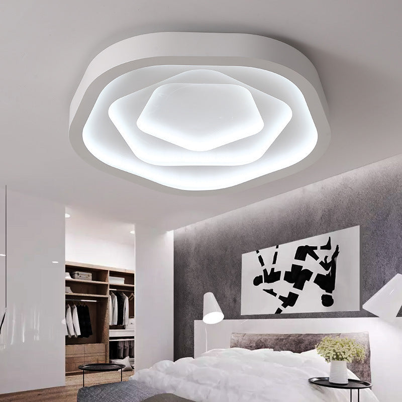 Plafonnier à LED en forme de rose romantique moderne 