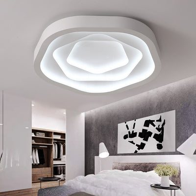 Modern Romantic Rose Shape  LED Flush Mount Light Ceiling Light