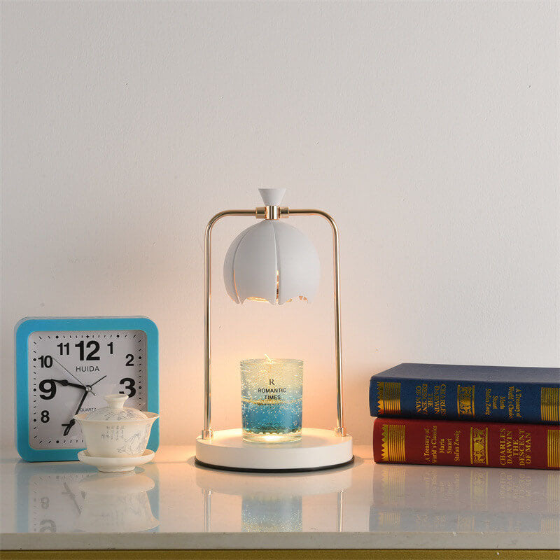 Modern Orchid Metal Aromatherapy Melting Wax 1-Light Table Lamp