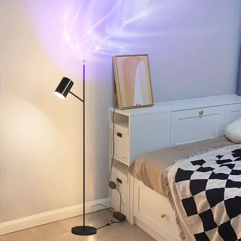 Modern Minimalist Rod Hardware Acrylic LED Standing Floor Lamp