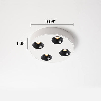 Minimalistischer runder Plattenstrahler Schlanke LED-Deckeneinbauleuchte 