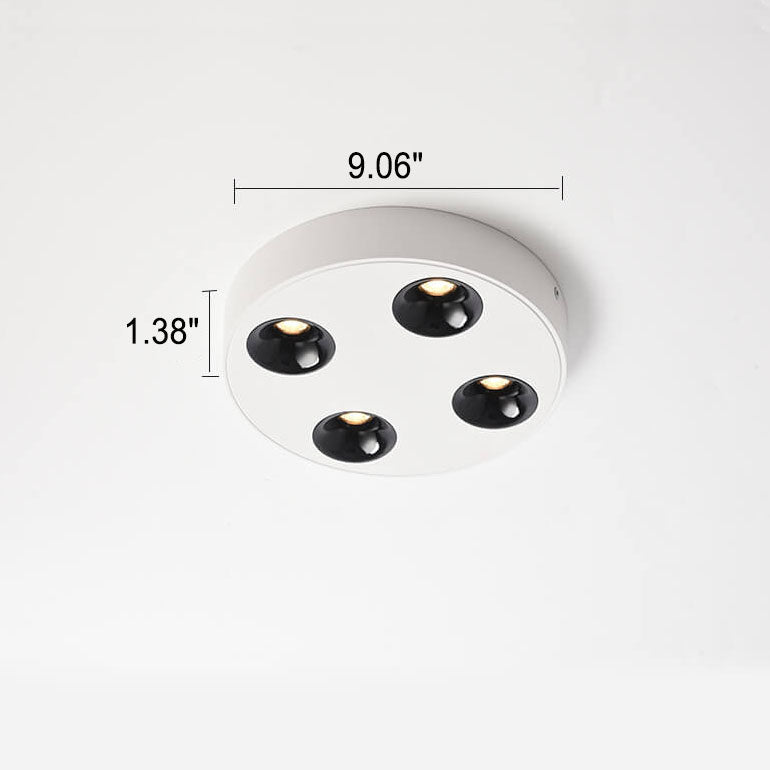 Minimalist Round Plate Spotlight Slim LED Flush Mount Ceiling Light