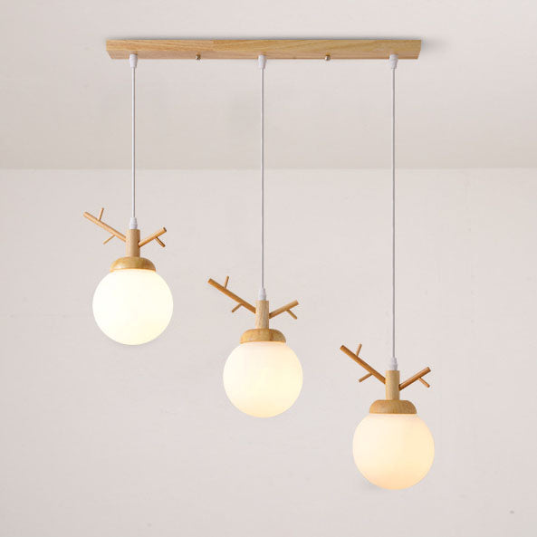 Lustre contemporain scandinave en forme de branche d&