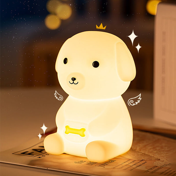 Lampe de table LED Creative Silicone Puppy Night Light 