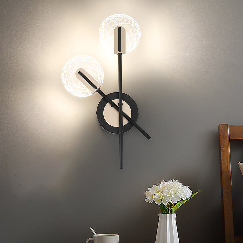مصباح حائط LED دوار 1/2 بضوء أكريليك حديث 