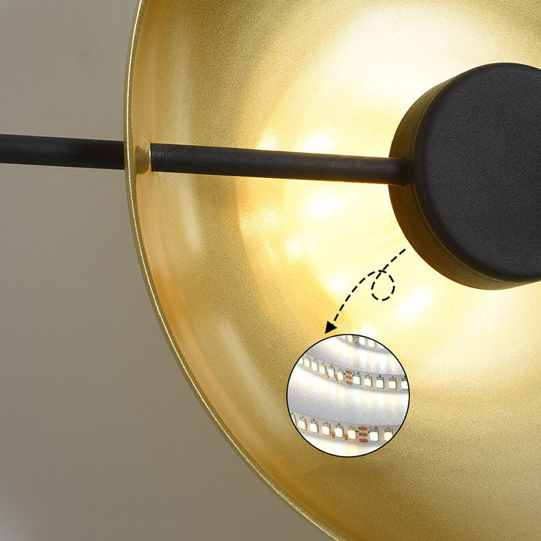 Nordic Creative Round Disc Long Pole LED-Wandleuchte 